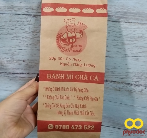 Túi giấy đựng bánh mì Babanh