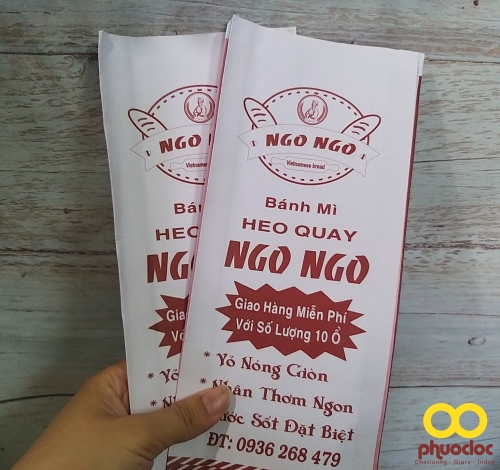 Túi giấy đựng bánh mì Ngo Ngo